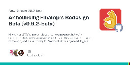 Release Announcing Finamp's Redesign Beta (v0.9.2-beta) · jmshrv/finamp
