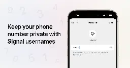 Keep your phone number private with Signal usernames