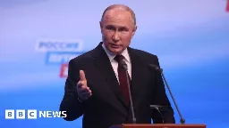 Putin claims landslide in Russian election and scorns US democracy