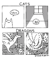 Cats & Dragons [Sarah's Scribbles]