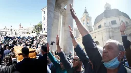 Saluti romani e slogan fascisti ai funerali di Assunta Almirante