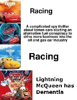 Cars 2 had me fucked up