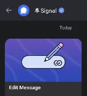 Edit Message in Signal