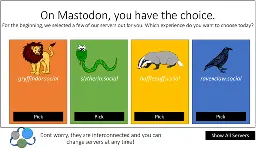 A new Type of Mastodon Signup that gives people a sense of Agency