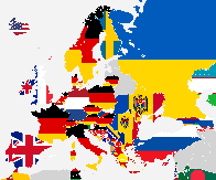 Nationality of the largest group of tourists by country in Europe