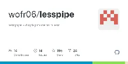 GitHub - wofr06/lesspipe: lesspipe - display more with less